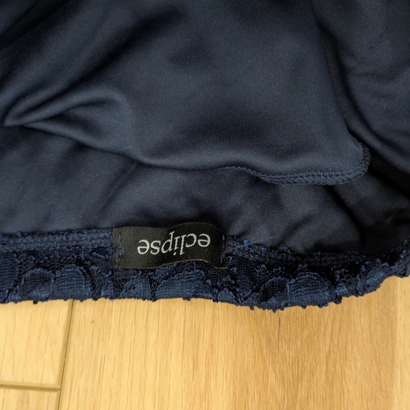 Semi-Formal Navy Lace Mini Dress | Eclipse - Picture 2 of 4